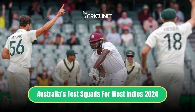 Australia Test Squad 2024 for series against west indies