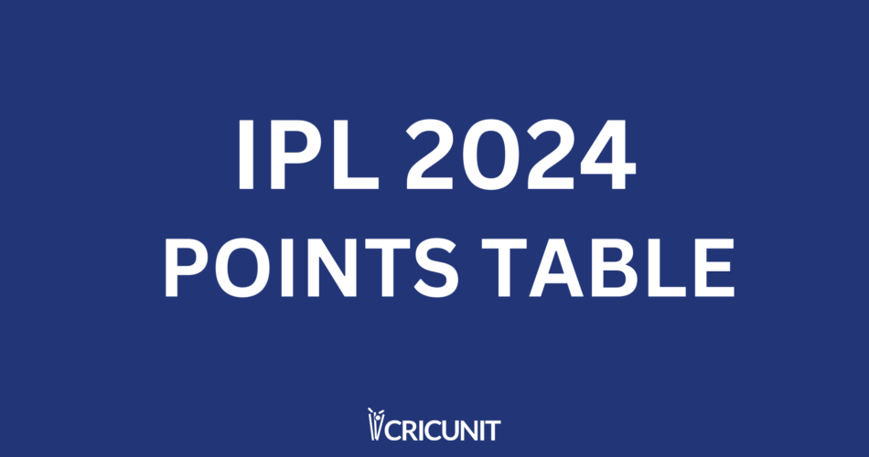 ipl points table 2024